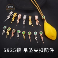 Lelaki dan Wanita Aksesori Gesper Perak Gesper S925 Loket Perak Gesper Gesper Tembikai Kepala Jadeit