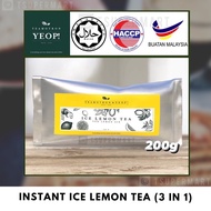 Teamotron YEOP Instant Ice Lemon Tea Serbuk Lemon Ais Teh Halal Certified 即溶柠檬水 3in1 200g