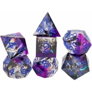 Dark Magic Dice DND Dice Set Dungeons and Dragons Polyhedral Role Playing Gaming Dices Black Underwa