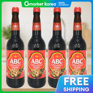ABC|Nước Tương Ngọt ABC Kecap Manis Indonesia 620ml x4 Chai