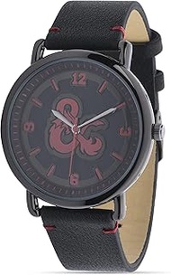 DUNGEONS & DRAGONS Men's Quartz Watch with Silicone Strap, Black, 20 (Model: DND5000AZ)