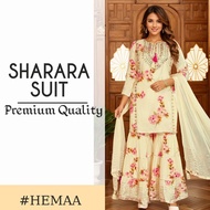 Sharara Suit soft material | 3 Piece indian ethnic wear