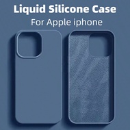 1pc Luxury Liquid Silicone Phone Case Compatible With Apple I Phone 16 11 13 12 14 15 Pro Max Cases 