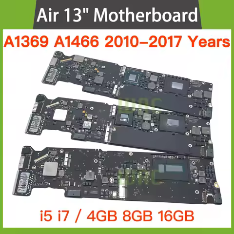 Original A1369 A1466 Motherboard For MacBook Air 13" A1369 A1466 Logic Board i5 i7 4GB 8GB 2010 2011
