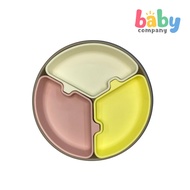 Little Sprout Puzzle Divider Plate - Girl