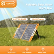 18V 60W | Flashfish 60W Foldable Solar Panel Kit for Power Station Portable Solar Charger Camping So