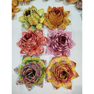 手工折纸彩色大莲花 大悲咒莲花 1朵19cmx19cmx8cm