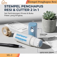 Stamp 2-in-1 ReceiptPenghapus Cutter Package Opener