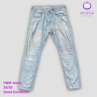H&M Men's Light Wash Skinny Jeans (Authentic)