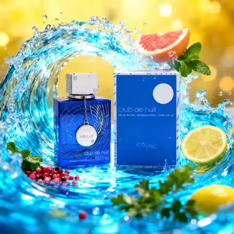Armaf Club de Nuit Blue Iconic For Men 3.6oz Premium Woody Amber Scent Perfect Gift For Gentlemen