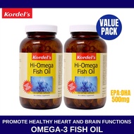 (Exp 1/27) Kordels Hi-Omega Fish Oil 2x150 capsules to promote healthy heart and brain functions