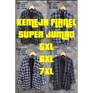 KEMEJA Super jumbo Flannel Shirt 5xl 6xl 7xl - Flannel Men big size 5xl 6xl 7xl - Flannel Shirt 5xl 