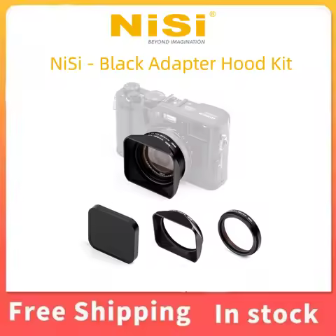 NiSi Square Metal Lens Hood Kit 49mm Adapter Ring Magnetic Lens Cap For Fujifilm X100 X100S X100F X1