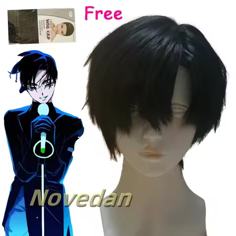Alien Stage Ivan Wig Anime AlienStage Black Sorrow Ivan Cosplay Wig Men Black Short Hair High Heat R