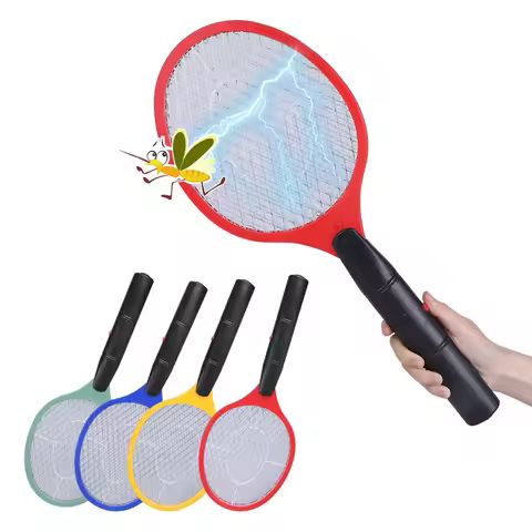 Electric Mosquito Swatter Cordless Battery Power Electric Fly Mosquito Swatter Bug Racket Insects Ki
