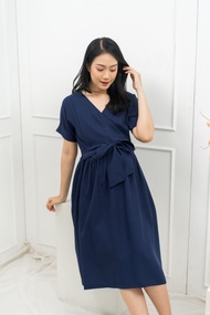 MATERNEL dress busui Imlek - Keiko midi nursing dress