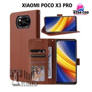 FLIP COVER XIAOMI poco X3 PRO LEATHER CASE FLIP XIAOMI poco X3 PRO