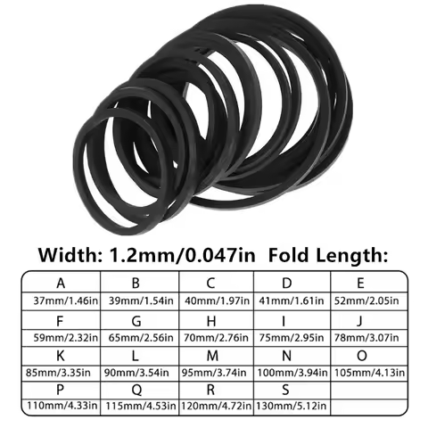 10Pcs Drive Square Belts Rubber DVD Cassette Tape Recorder Turntable Strap 1.2mm