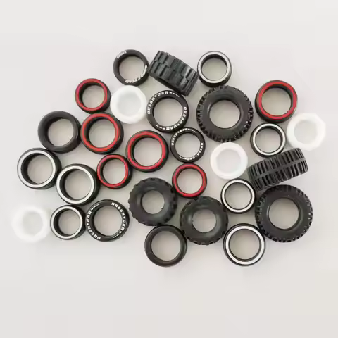 40 Pieces 1/64 Rubber Tires 10.8mm 11mm 12mm 14mm 17mm Tyres for 1:64 HW MB Tomeka Mini Alloy Car Mo