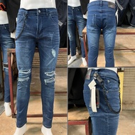 SELUAR JEANS SKINNY KOYAK AJ4 / RIPPED JEANS KAIN GETAH / GOOD MATERIAL / KUALITI MANTAP