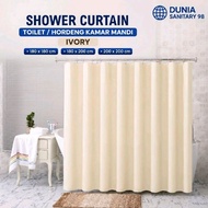 Shower Curtain 180x180 CM / 180x200 CM / 200x200 CM Bathroom CurtainIVORY
