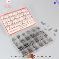 FKILLA 300PCS/box Compression Spring Assortment Kit, 304 Stainless Steel Tension Spring Small Spring
