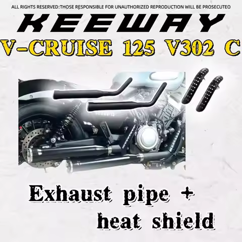 For Keeway V Cruise 125 modified exhaust pipe Keeway V302c Benda BD300 modified Harley Cobra exhaust