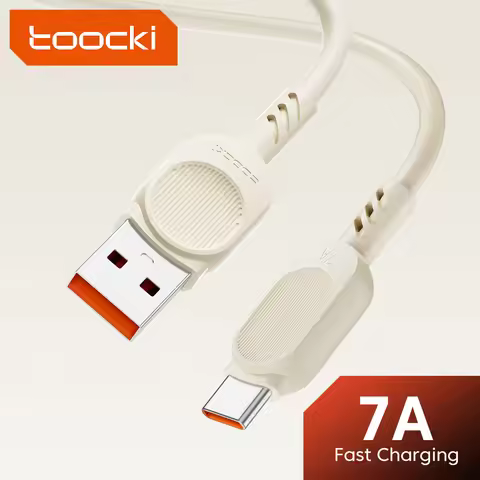 Toocki 7A USB Type C Cable For Realme Xiaomi Samsung S21 Fast Charging Wire USB-C Charger Data Cord
