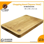 CT Teak Furniture Jati / Teak Wood Cutting Chopping Board Cheese Board Serving Cold Cut Platter 100%