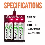 *Energizer Rechargeable Battery Charger AA*AAA 4 Slots.