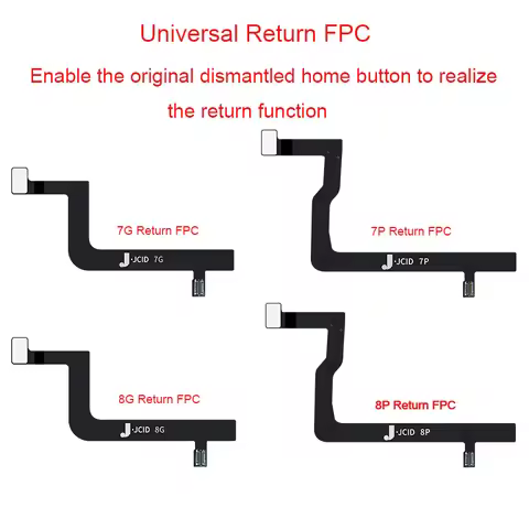 JC JCID Universal Fingerprint FPC Flex Cable Menu Keypad Home Return Button for Phone 7 7P 8 8P Fing
