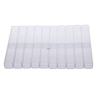 seng Pack of 10 Small Clear Acrylic Pen Case Holder Mini Transparent Pencil Holder