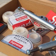 WHITE SPITFIRE WHEEL SKATEBOARD WHEEL 53MM 103A 4PCS SUPREME WHEEL SKATEBOARD