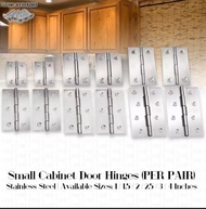 STAINLESS STEEL DOOR HINGE WITH SCREW(BISAGRA)PER PAIR