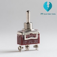 ท็อกเกิ้ลสวิทช์ สวิตช์โยก 3 ทาง Toggle Switch E-SG-1122 ON-OFF-ON 15A250V