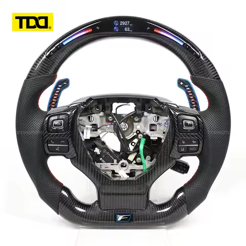 TDD Carbon Fiber LED Magnetic Paddle Shifter For Lexus IS200 IS250 IS300 IS350 NX RC RX300 RX450h ES