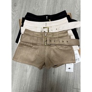 GQ021 WOMEN'S RETRO SUEDE SHORTS | A-LINE HIGH BACK – COVER HIPS, FLOOR YOUR FORM