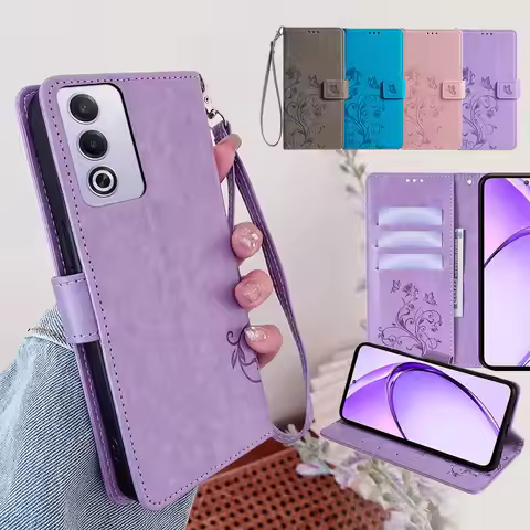 For OPPO A80 Case OPPO A40 4G Pro Wallet Cover Flip Leather Case for OPPO A60 A79 A78 A77 A77S A76 A