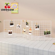 NICESI Storage Rack, with Base Grid Display Rack, Modern Metal Grid Frame Jewelry Booth Rack For Gri