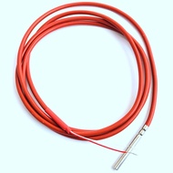 2 Wire PT1000 Temperature Sensor Thermistor Silicone Gel Coated 1.5Meters Probe 45mm x 5mm -50-180 C