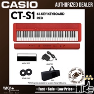 Casio CT-S1 61-key Portable Keyboard Digital Keyboard - Red (CTS1 / CT-S1 / CT S1)
