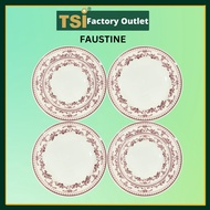 CLAYTAN BASIC SET - FAUSTINE PINK Ceramic Plate Pinggan Makan Seramik Kaca Tableware