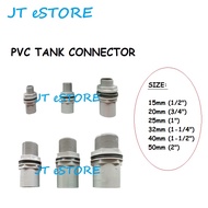 [JT eSTORE] PVC Tank Connector/ Grey PVC Water Pipe Connector (1/2" - 2")15mm /20mm /25mm /32mm /40m