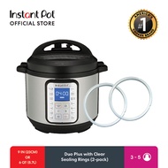 Instant Pot Duo PLUS 9-IN-1 with Clear Sealing Rings, Multi-Use Smart Pressure Cooker, 6 Quarts (5.7 Liters)