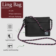 Bag Lelaki Functional Sling Bag Man Branded Crossbody Bag Fashionable 斜挎包 Murah Dan Berkualiti