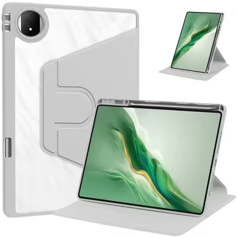 For Honor Magic Pad 2 Case with Pen Holder 360 Rotating Acrylic Hard Stand Cover For Coque Honor Mag