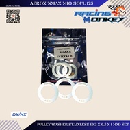 RACING MONKEY PULLEY WASHER STAINLESS (0.3 X 0.5 X 1 MM) SET FOR AEROX / NMAX / MIO SOUL 125