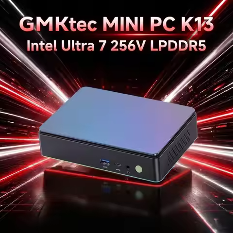 GMKtec MINI PC K13 Intel Ultra 7 256V Win11 Pro LPDDR5 8533MT/s M.2 2280 Slots 5G RJ45 LAN USB4.0*2 
