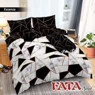 FATA BEDCOVER SAJA TANPA SPREI MONOKROM HITAM PUTIH ABU