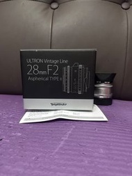 全新一樣 完美無瑕 全套有盒  香港行貨 Voigtlander Vintage 28 28mm F2 Type II Leica M  Mount  原裝遮光罩